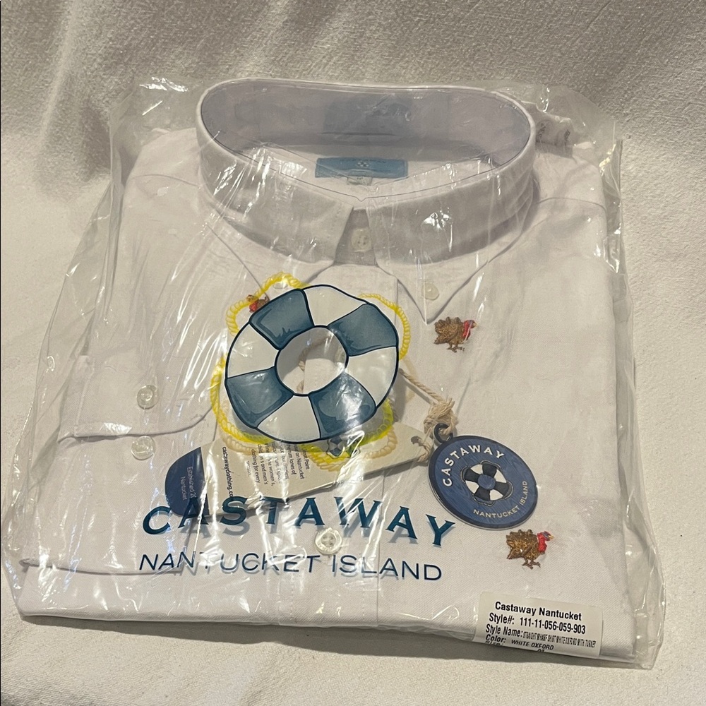 Castaway Nantucket Thanksgiving Long Sleeve Button Down